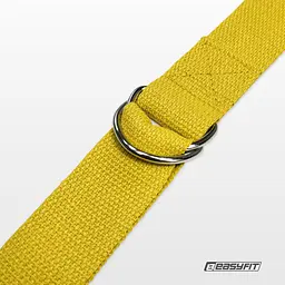 Ремінь для йоги EasyFit жовтий - мініатюра 4