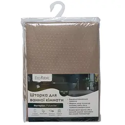 Шторка для ванної кімнати Eco Fabric Піка 180*180 см мокко (EF-1801-MO)