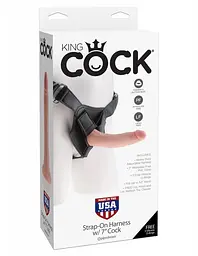 Страпон, 17,8 х4 см Strap-on Harness 7 Cock - мініатюра 8