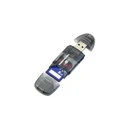 Зчитувач флеш-карт ST-Lab SD/ SDHC/ MMC /RS-MMC (U-371 black) - мініатюра 7