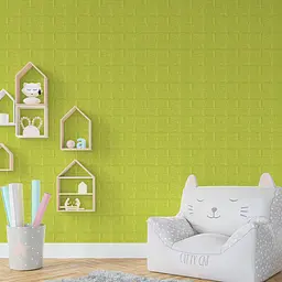 3D панель Sticker Wall самоклеюча 700х770х5мм цегла відтінок лайма 300-5 SW-00001331 - мініатюра 5