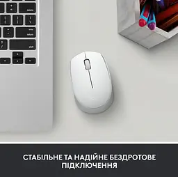 Миша комп'ютерна Logitech M171 Wireless Mouse, White (910-006867) - мініатюра 2