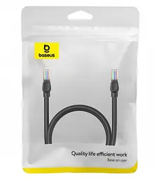Кабель RJ45 Baseus High Speed CAT5 Gigabit Ethernet Cable (Round Cable) 10m B00133206111-07 Black - мініатюра 5