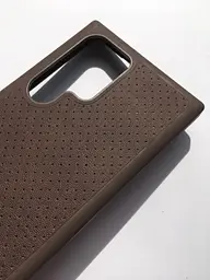 Протиударний оригінальний шкіряний чохол для Samsung Galaxy S24 Ultra Incipio Protective Leather Case Brown - мініатюра 9