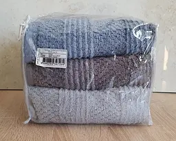 Набір турецьких махрових рушників Cestepe MicroCotton Premium 3 штуки 50x90 Nesha щільність 600 г/м2 - мініатюра 9