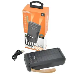 Повербанк Powerbank ACL PW61 30000mAh Solar Type-C/Lighting/Micro-USB Black - мініатюра 4