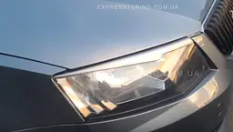 Вії фар Fly для Skoda Octavia A7 2013- Чорні 2 шт