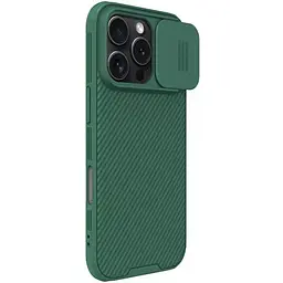 Карбонова накладка Nillkin CamShield Pro для Apple iPhone 16 Pro Max (6.9) Deep Green