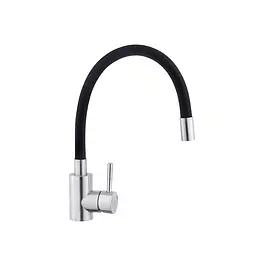 Змішувач для кухні з гнучким виливом Kroner KRP Edelstahl Klassisch - ESG035BLK CV024353 Хром матовий