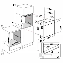 Електрична духова шафа WHIRLPOOL WOI4S8CM1SEA - мініатюра 6
