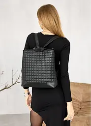 Жіночий рюкзак Sambag Leoma Cubic чорний 29 х 12 х 34 см (54380001)