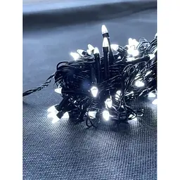Новорічна LED Гірлянда Конус 6 метрів 100 яскравих Білих лампочок