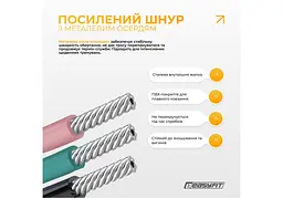 Скакалка для схуднення EasyFit TwinRope 2,8 м чорний-рожевий (EF-1909-BP) - мініатюра 5