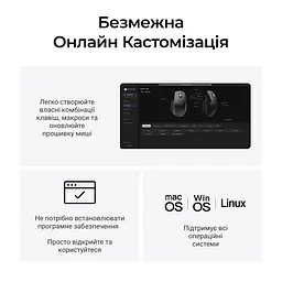 Миша бездротова Keychron M6S WL Black (M6S-A72) - мініатюра 10