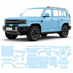 Антигравійна захисна бронеплівка за лекалами для BYD Leopard 5 / Leopard 3 Fang 2024- повний кузов