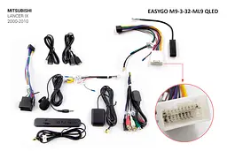 Штатна автомагнітола EasyGo M9-3-32-ML9 QLED Mitsubishi Lancer - мініатюра 2