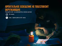 Кемпінговий ліхтар Fenix CL26R (8 режимів) Чорний - мініатюра 5