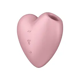Вакуумний стимулятор клітора з вібрацією Satisfyer Cutie Heart рожевий - мініатюра 2