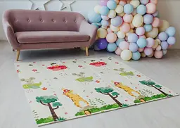 Дитячий двосторонній складаний килимок Poppet Транспорт і Зоопілоти, 200х180 см (PP005-200) - мініатюра 6