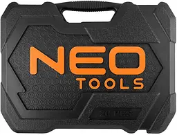Neo Tools Набір інструментів, Набір торцевих головок, 20шт, 1/2", тріскачка 90 зубців, CrV, кейс - мініатюра 8