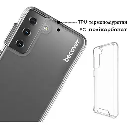 Чохол-накладка BeCover Space Case для Samsung Galaxy S21 FE SM-G990 Transparancy (709354) - мініатюра 2