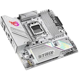 Материнська плата Asus Rog Strix B850-G Gaming WIFI sAM5 B850 4xDDR5 M.2 HDMI DP WiFi BT mATX білий - мініатюра 8