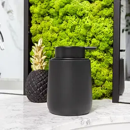 Дозатор для рідкого мила МВМ My Home Richmond, 340 мл, чорний (BA-09 BLACK) - мініатюра 4
