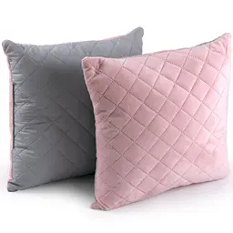 Подушка Руно 40х40 декоративна Pink and Grey ромб (311.55_Pink and Grey ромб) - мініатюра 3