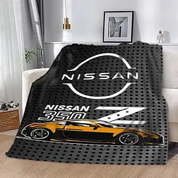 Плед плюшевий на подарунок 3D Nissan 350 160х200 см