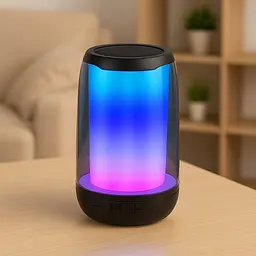 Портативна колонка Pulse 4 mini BT/TF/FM/TWS/AUX/USB з підсвіткою 5 Вт, чорний Smart X 8893AB