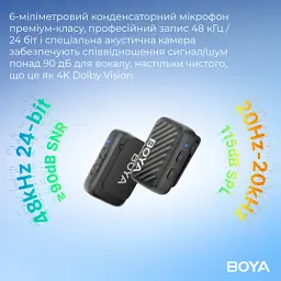 Мікрофон Boya MIC 2-02 Type-C/TRS Black (MIC 2-02) - мініатюра 11