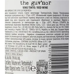 Вино Felix Solis The Guv’nor Red червоне сухе 0.75 л - мініатюра 6