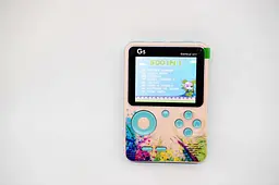 Ігрова ретро приставка 3" LCD 500 ігор з джойстиком UKC G5 Game Box 9214 рожева - мініатюра 17
