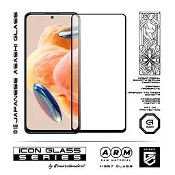 Захисне скло для Xiaomi Redmi Note 12 Pro 4G, Icon, 2.5D загартоване скло, повне проклеювання, глянсове, удароміцне, з олеофобним покриттям, сумісне з чохлами, міцність 9H, проста установка, ArmorStandart (ARM72596) - мініатюра 2