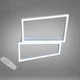 Сучасна LED-люстра Diasha 2552WH dimmer 57W, 3135 lm, 46×41 см з регулюванням світла