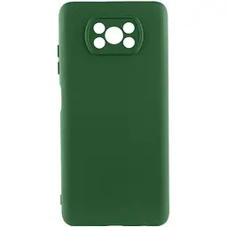 Чохол Silicone Cover Ummi Lakshmi Full Camera (AA) для Xiaomi Poco X3 NFC / Poco X3 Pro Зелений / Dark green