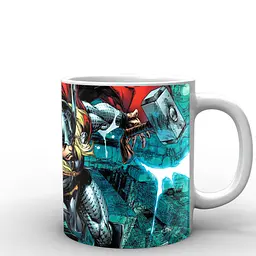 Кухоль GeekLand Тор Thor на даху TH.02.012 330 мл білий - мініатюра 3