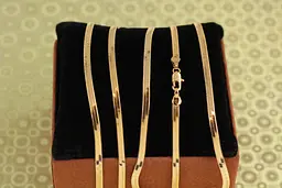 Ланцюг Xuping Jewelry Снейк 60 см 3 мм золотистий