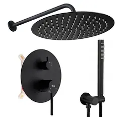 Душова система прихованого монтажу Rea Foss Clif + BOX black REA-P5968