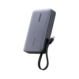 Батарея універсальна Ugreen 20000 mAh 145W Fast Charging Cable Space gray (U_55992B) - мініатюра 3