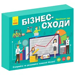 Настільна гра "Бізнес-сходи" Ранок РЛ902037У кубик, 5 фішок гравців,