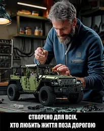 Конструктор Nifeliz Позашляховик Jeep Wrangler Willys 4x4 Off-Road (NF10324) - мініатюра 6
