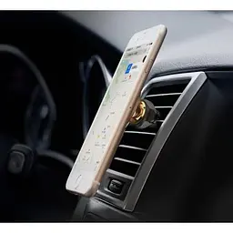 Автомобільний тримач холдер Baseus Magnetic Air Vent Car Mount Holder SUGX-A0V Gold - мініатюра 5