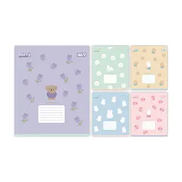 Зошит Yes Miffy Flowers А5 12 аркушів лінія (768709), в асортименті