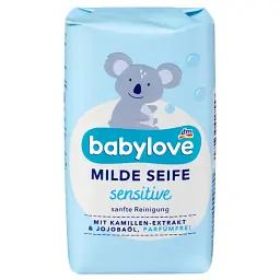 М’яке дитяче мило Babylove Sensitive для чутливої шкіри, 100 г