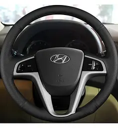Чохол Обплетення Керма для Hyundai Accent 2008-2014 Шкіра (Модельна Викрійка) №30