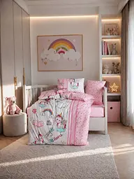 Комплект дитячої постільної білизни в ліжечко baby crib ранфорс TC303376274