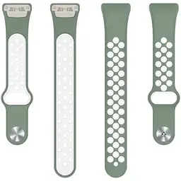 Ремінець DK CDK Silicone Sport Band Nike для Huawei Band 6 (012812) (light green / white) - мініатюра 2