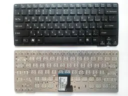 Клавіатура для ноутбуків Sony Vaio VPC-CA Series клавіатура чорна без рамки, під підсвічування RU/US