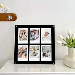 Фоторамка Fujifilm Instax Mini на 6 фото, акрилова чорна - мініатюра 5